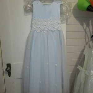 KID COLLECTION. GIRLS 12. LIGHT BLUE.FORMAL.NWT